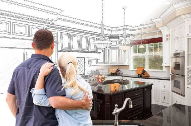 Custom kitchen cabinets installed in a Damascus home